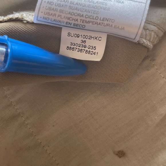 Nike Men's Size 36 Golf Shorts Flat Front Tan/Khaki Dri-Fit Technology Pockets - Picture 7 of 7